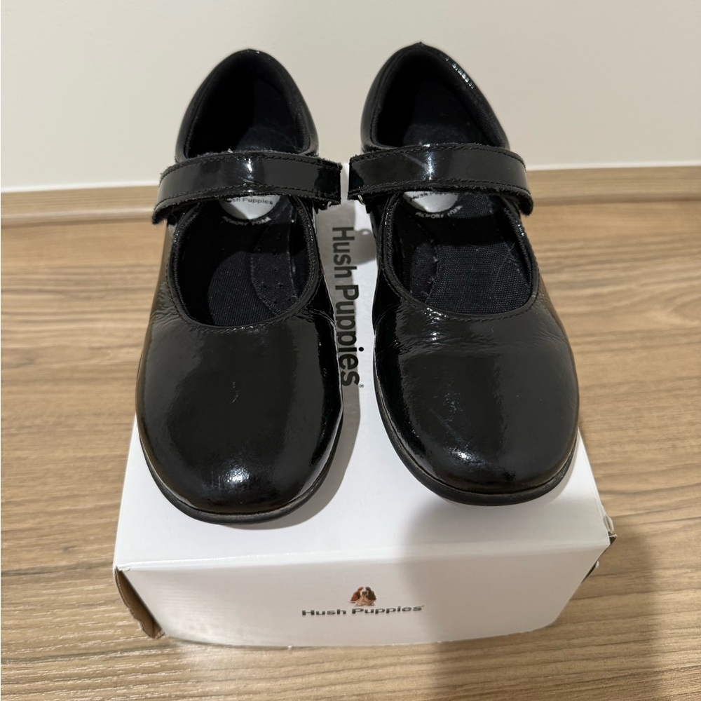Lexi Black Patent Shoes Girls Size 13W